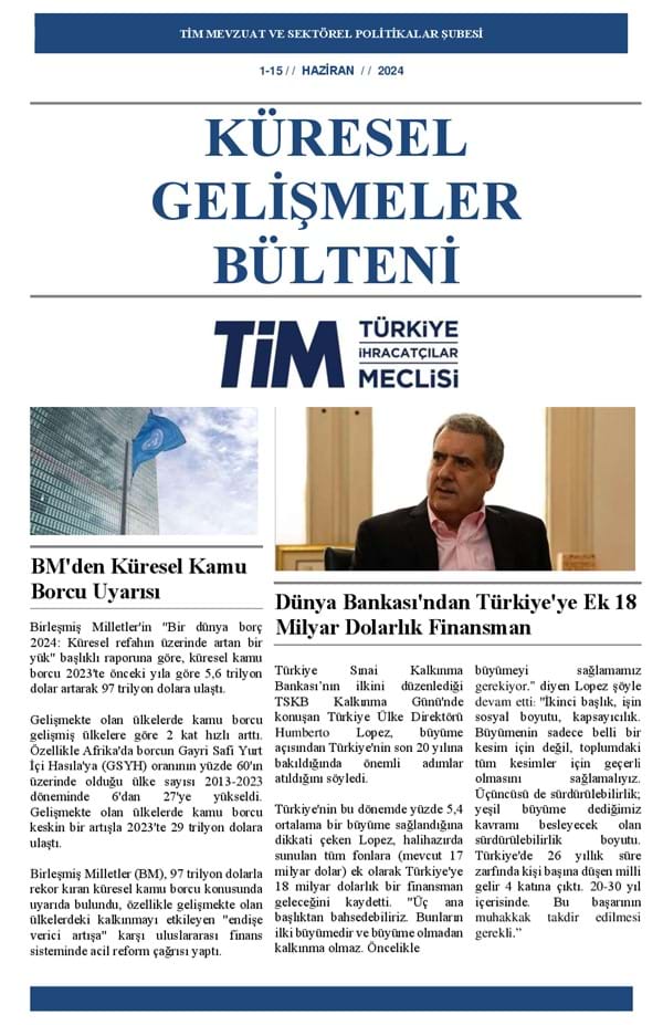 1-15 Haziran Bülteni 